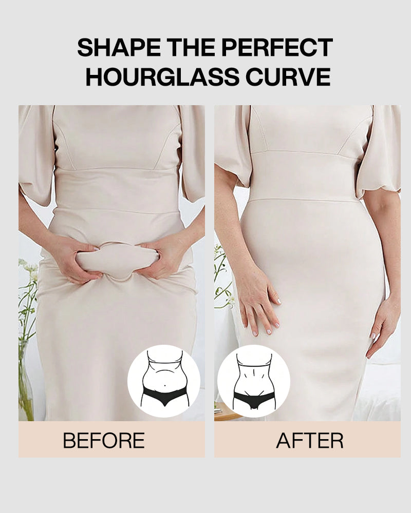 PowerMesh Double-Layer Open Bust Full Body Shaper
