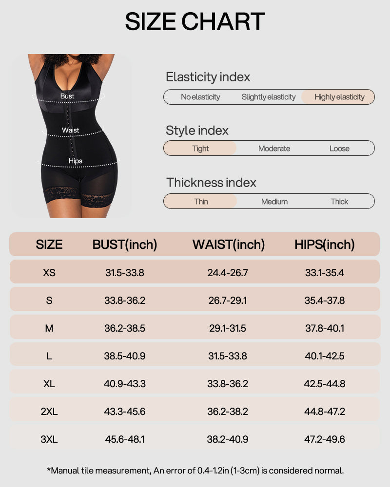 Tummy Control Extra Plus Size Shapewear Bodysuit