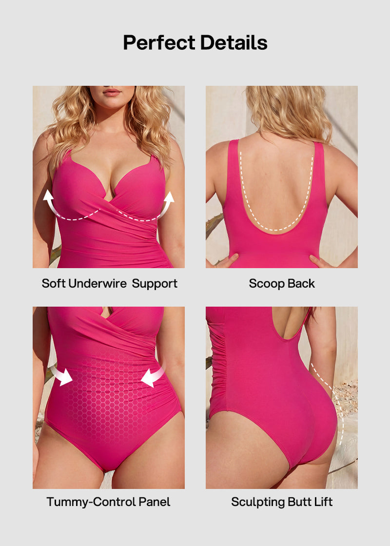 SculptSkin™ PlungeLift One-Piece Swimsuit