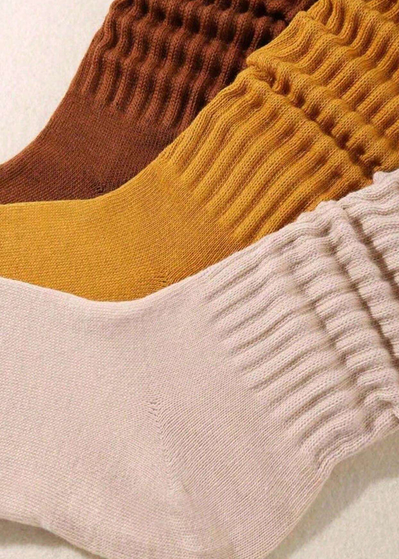 Cozy Ribbed Slouch Crew Socks