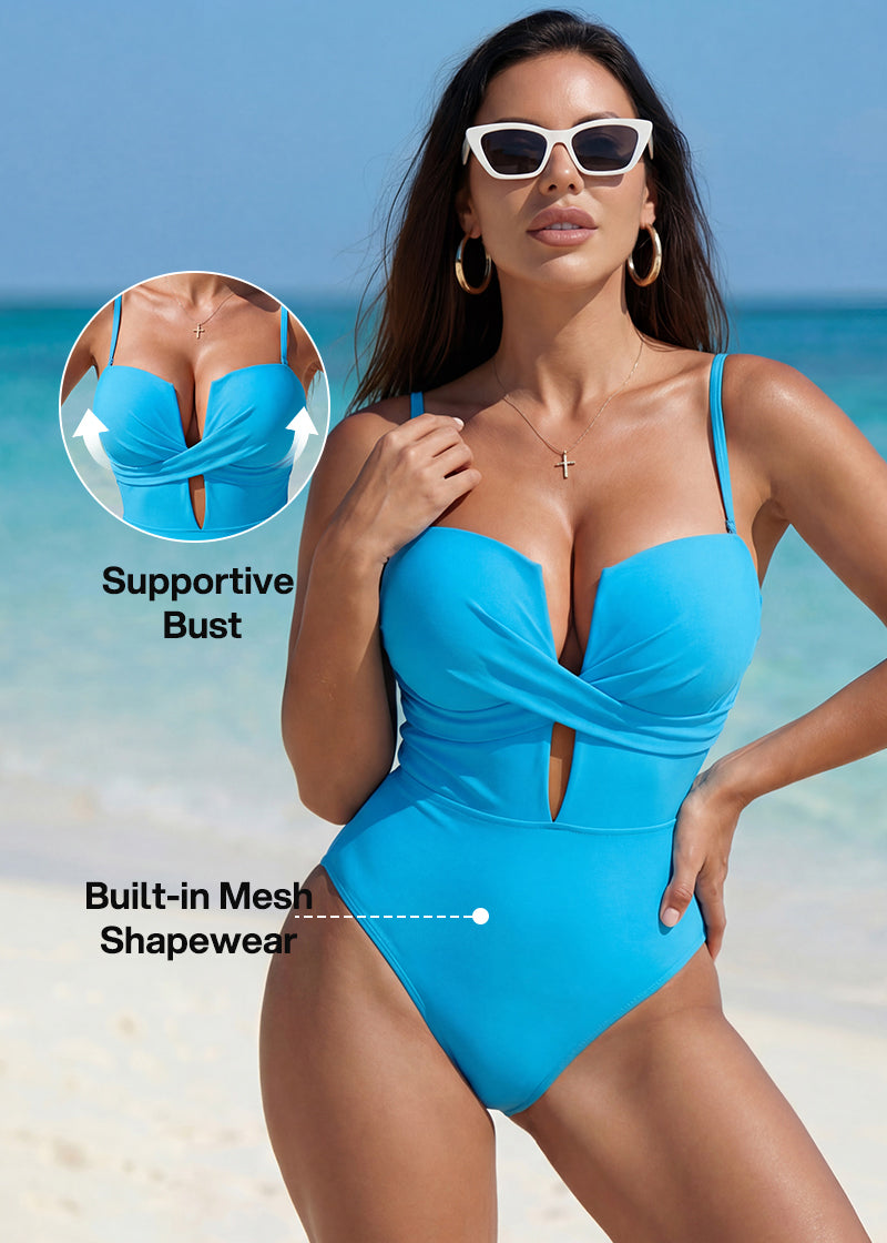 Push Up Tummy Control One Piece Swimsuit