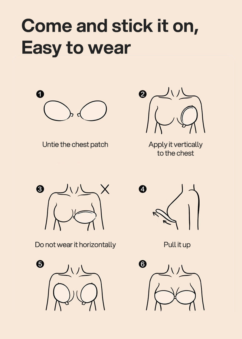 Invisible Strapless Backless Sticky Bra