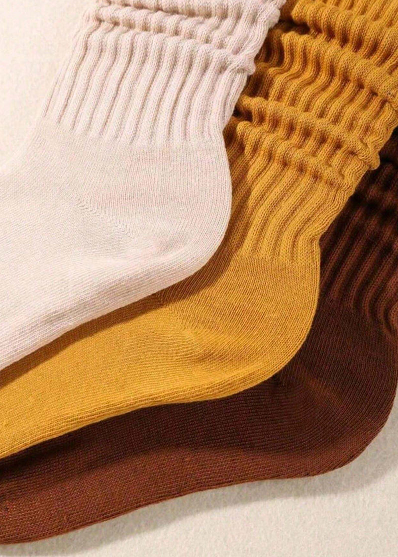 Cozy Ribbed Slouch Crew Socks