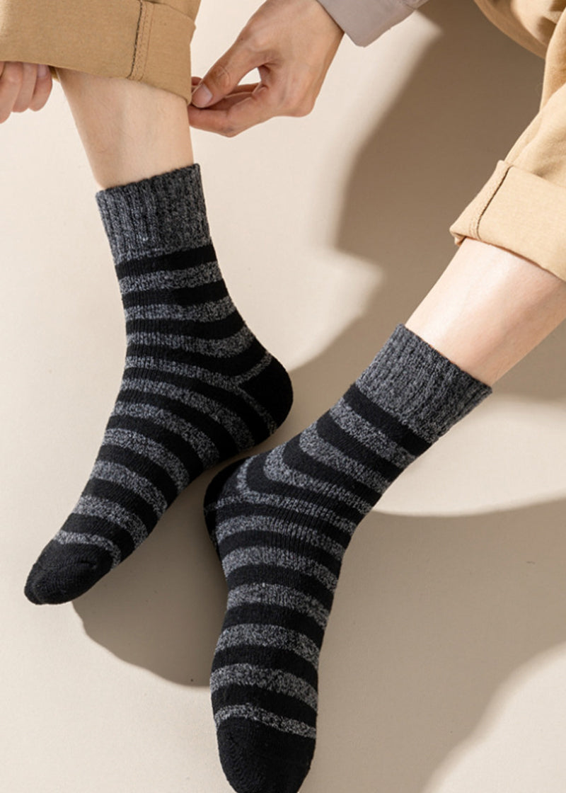 Men's Thermal Terry Loop Socks - 5 Pairs