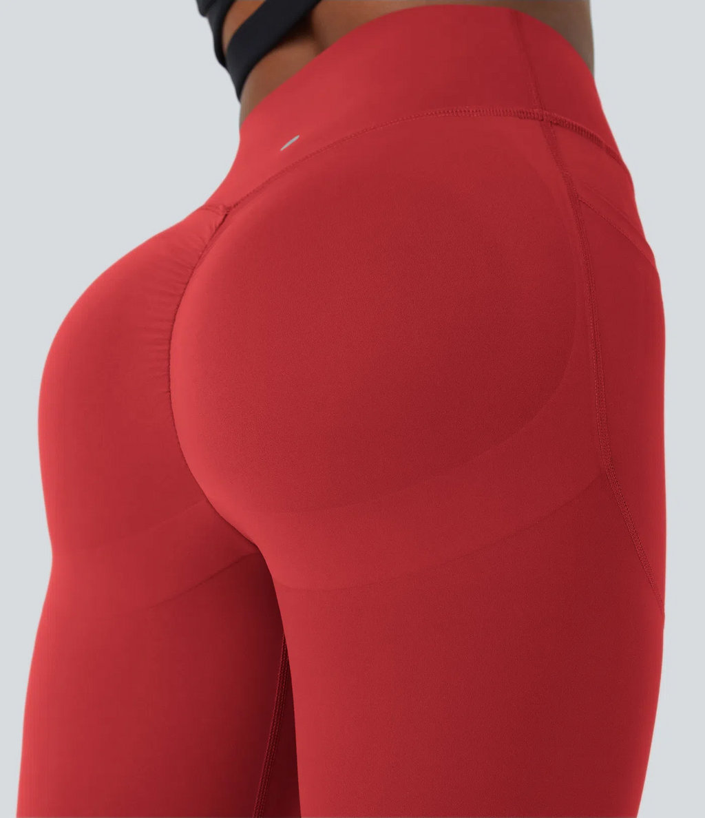 SoCinched High Waisted Scrunch Butt Lifting Tummy Control Side Pocket Shaping Training UltraSculpt Leggings - Stretchy Fit for Women, For Gym & Summer Workouts #Summer