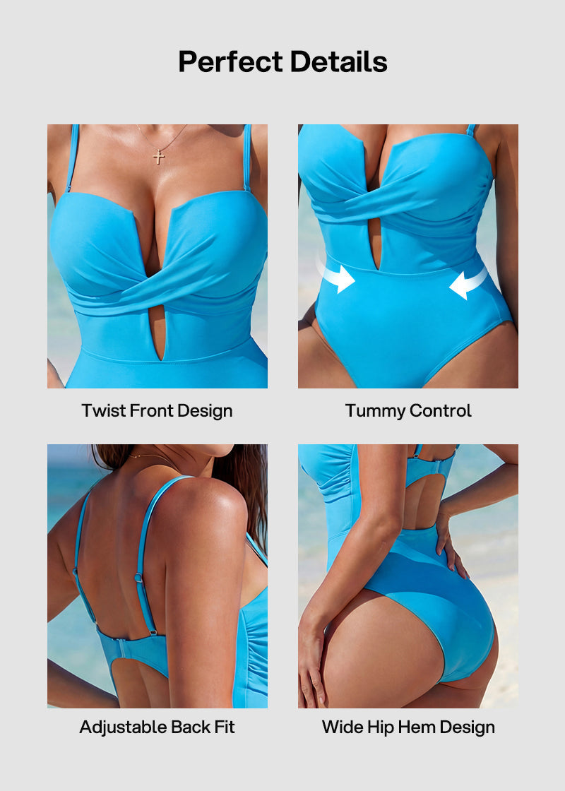 Push Up Tummy Control One Piece Swimsuit