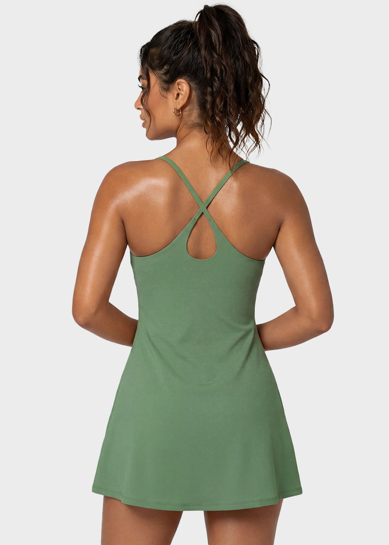Plush Backless Active Dress – Easy Peezy