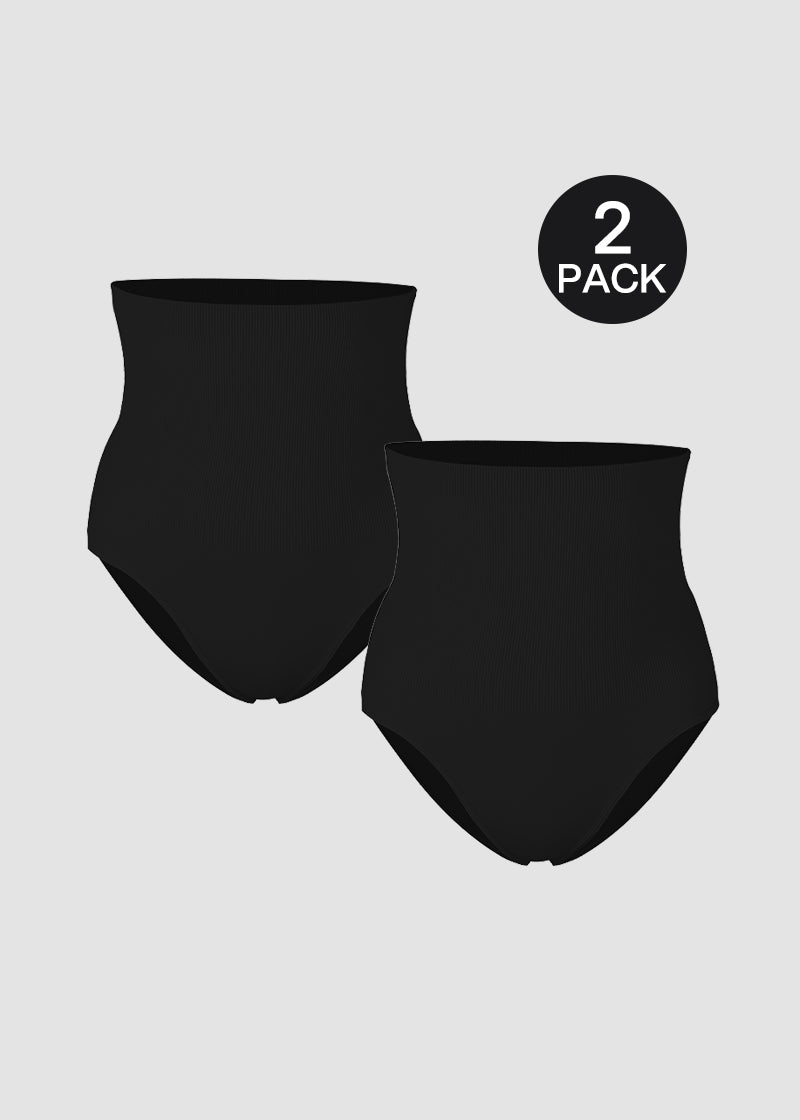 High Waist Tummy Control Brief Shaping Panty (2 Pack)