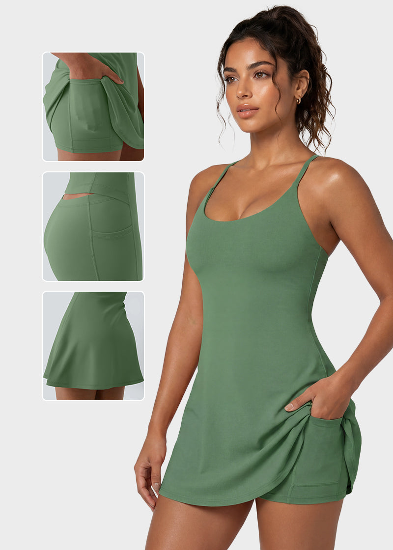 Plush Backless Active Dress – Easy Peezy