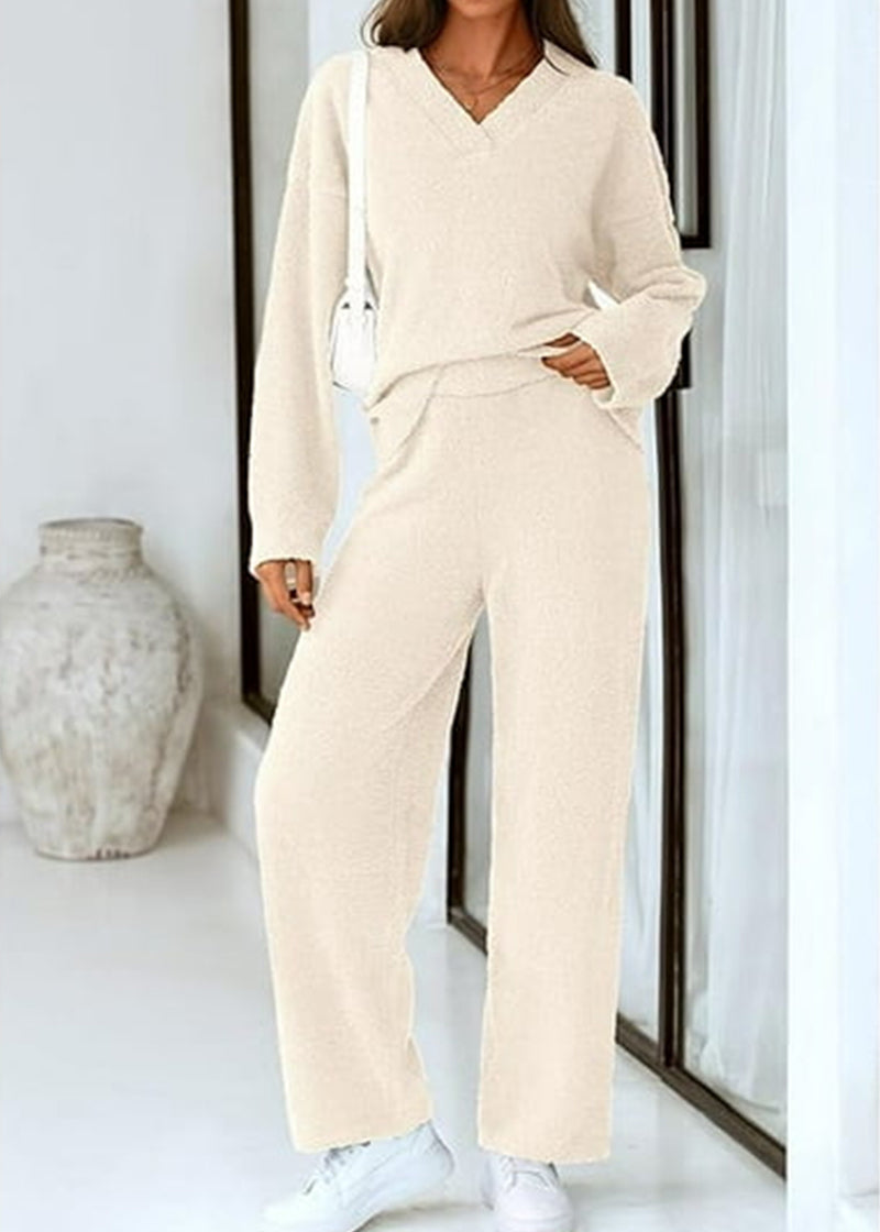 Teddy 2-Piece V-Neck Lounge Set