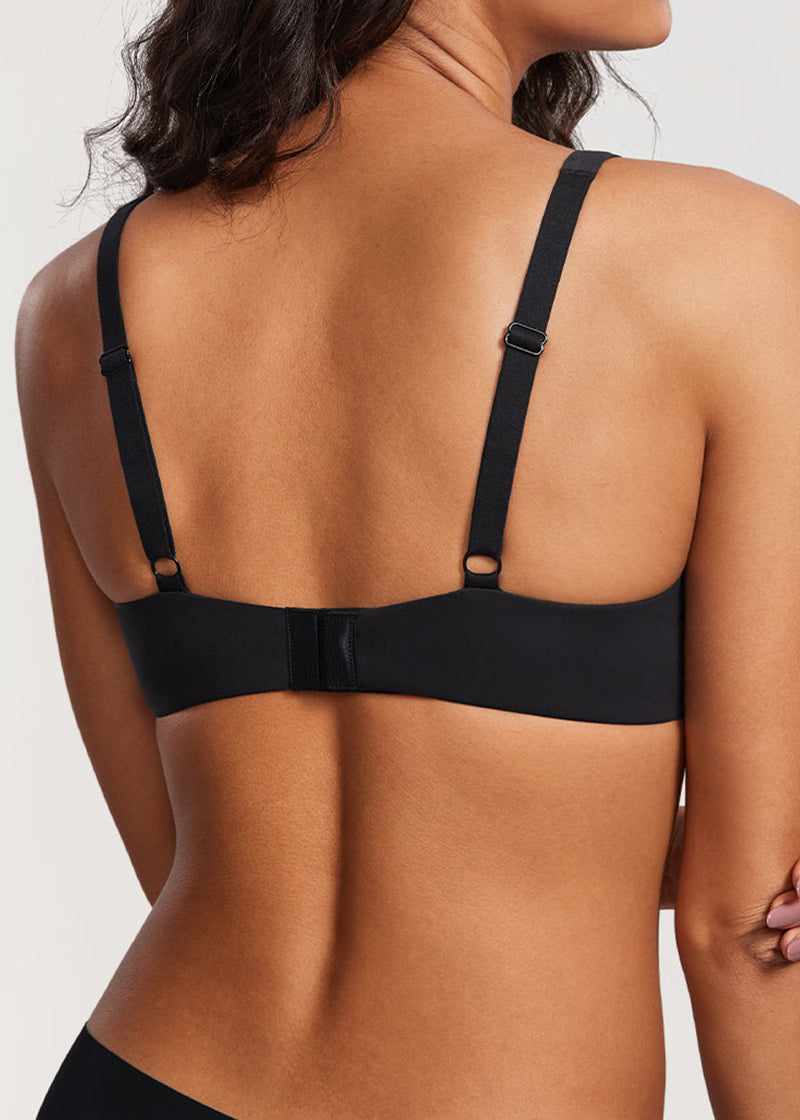 Underwire Support Seamless Unlined Balconette Bra
