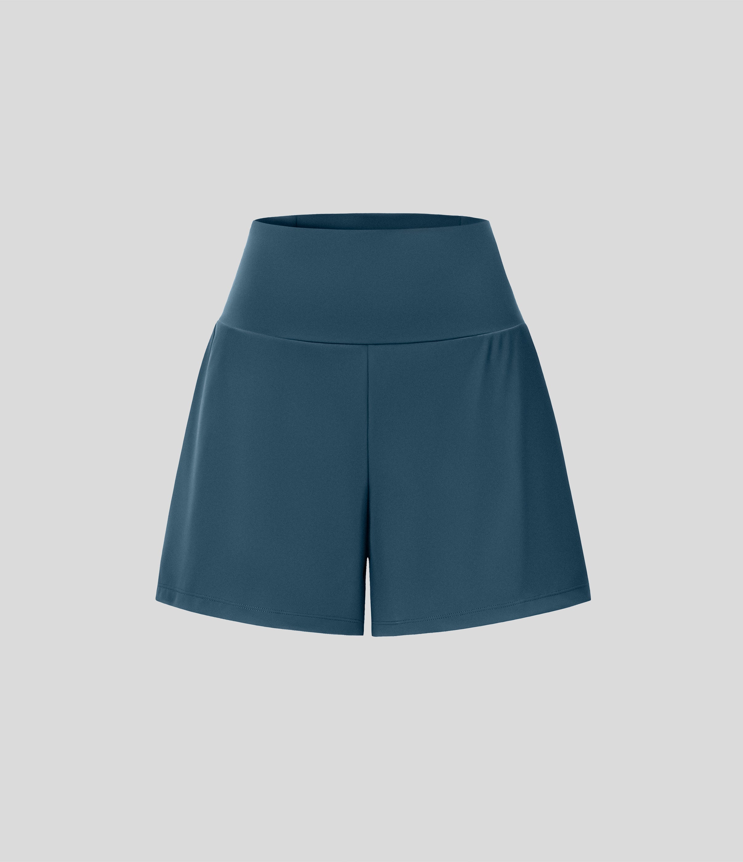 2026🔥UK Super High Waisted Back Pocket & Side Hidden Pocket 2-in-1 Yoga Shorts