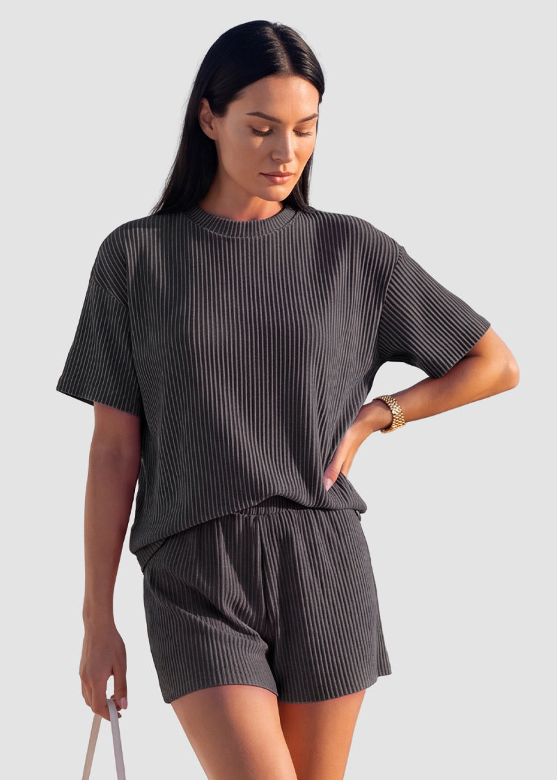 Ribbed Summer Lounge Two-Piece Set