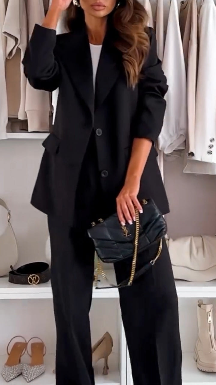 Ladies Lapel Casual Commuter Suit