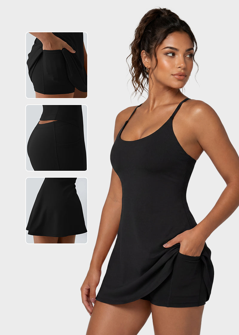 Plush Backless Active Dress – Easy Peezy