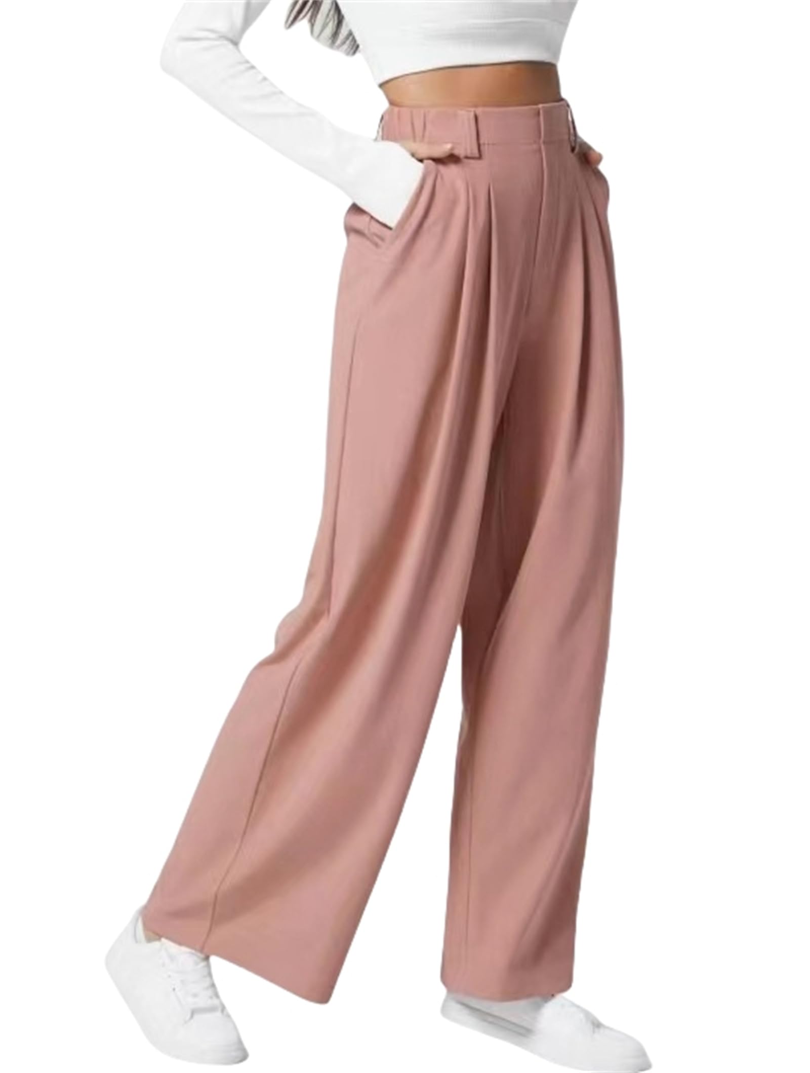2026🔥 FlexTM High Waisted Pocket Straight Leg Work Pants