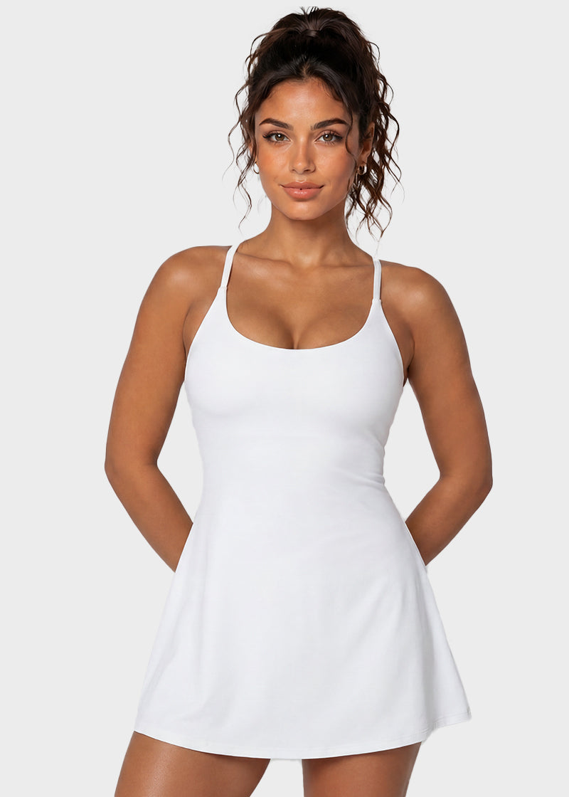 Plush Backless Active Dress – Easy Peezy