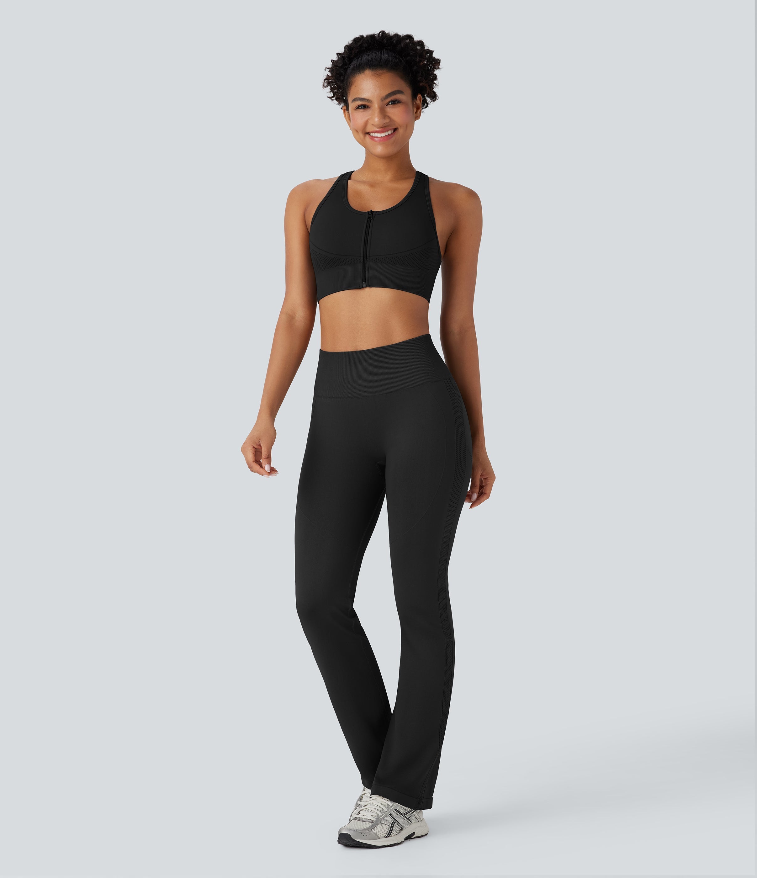 Seamless Flow High Waisted Tummy Control Butt Lifting Flare Yoga Leggings