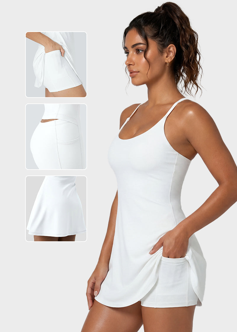 Plush Backless Active Dress – Easy Peezy