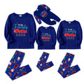 Christmas Family Matching Pajamas-Cozy Blue Pjs Set with "We Are Family Christmas 2025"  Print