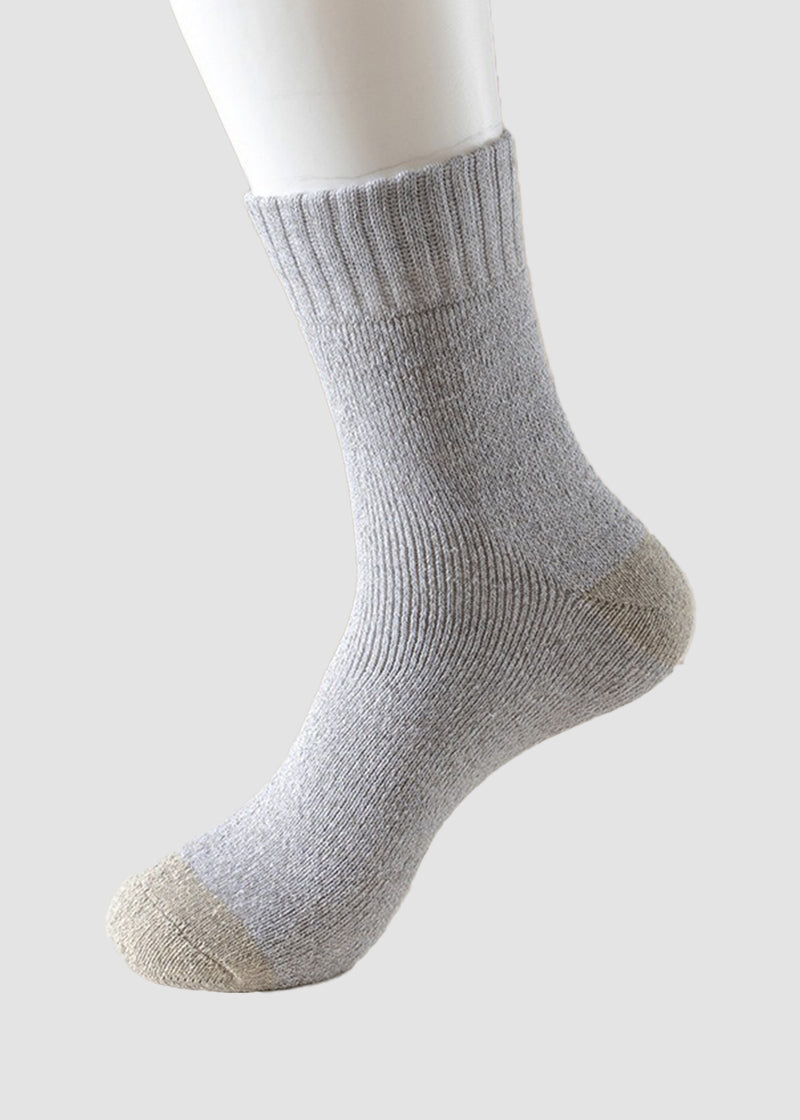 Men's Thermal Terry Loop Socks - 5 Pairs
