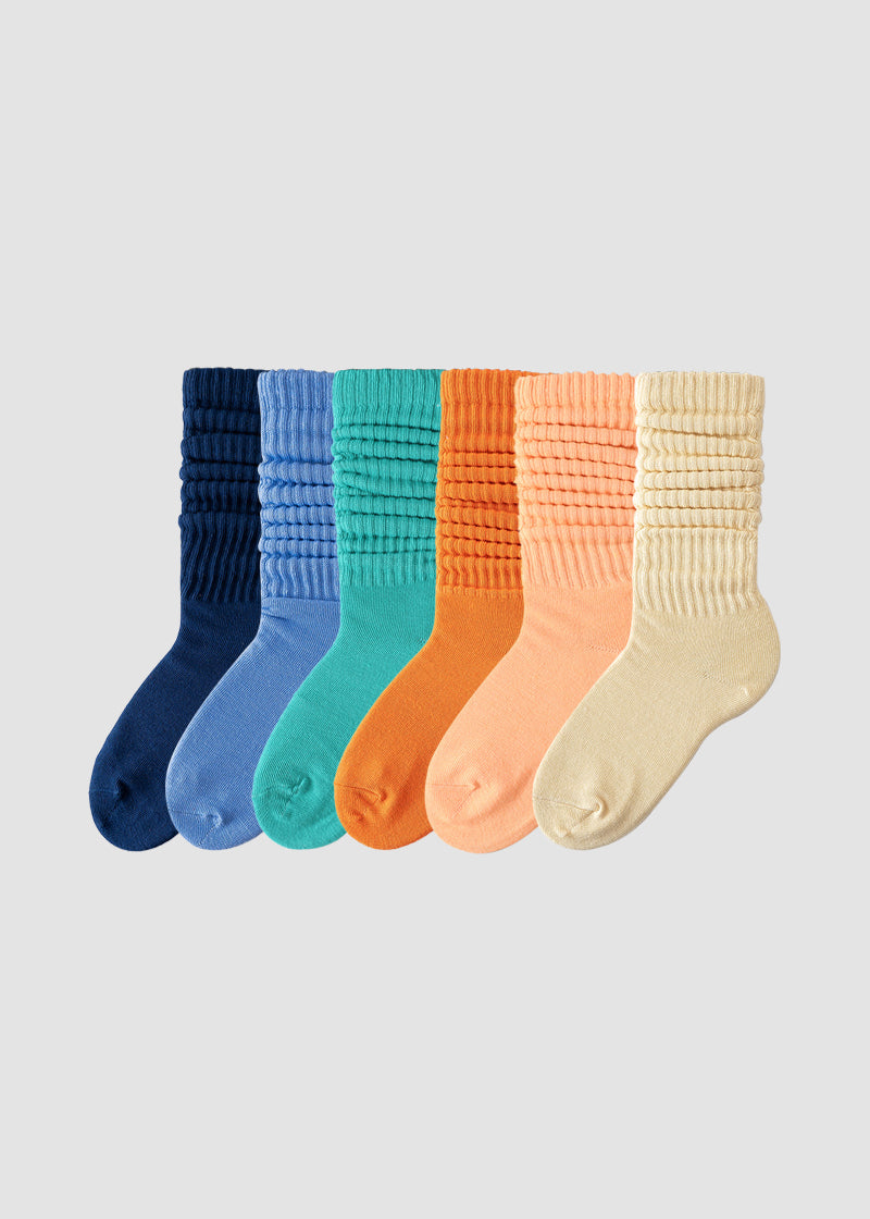 Cozy Ribbed Slouch Crew Socks