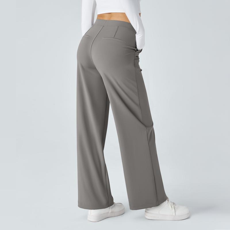2026🔥 FlexTM High Waisted Pocket Straight Leg Work Pants