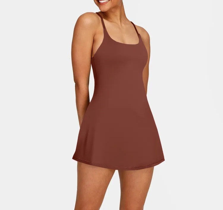 2026 🔥Flash Sale⚡ Softlyzero Plush Backless Active Dress-Easy Peezy