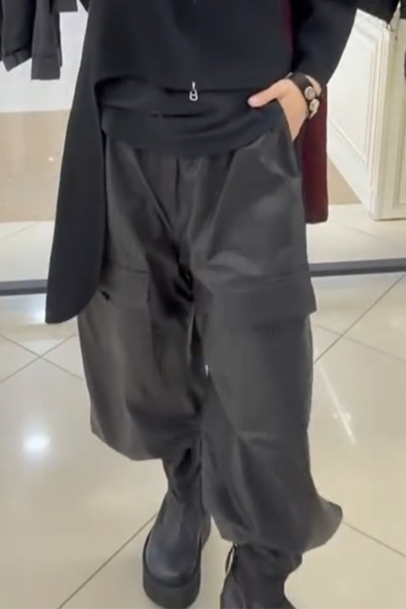 Women's Casual Trousers and Asymmetrical Long Top