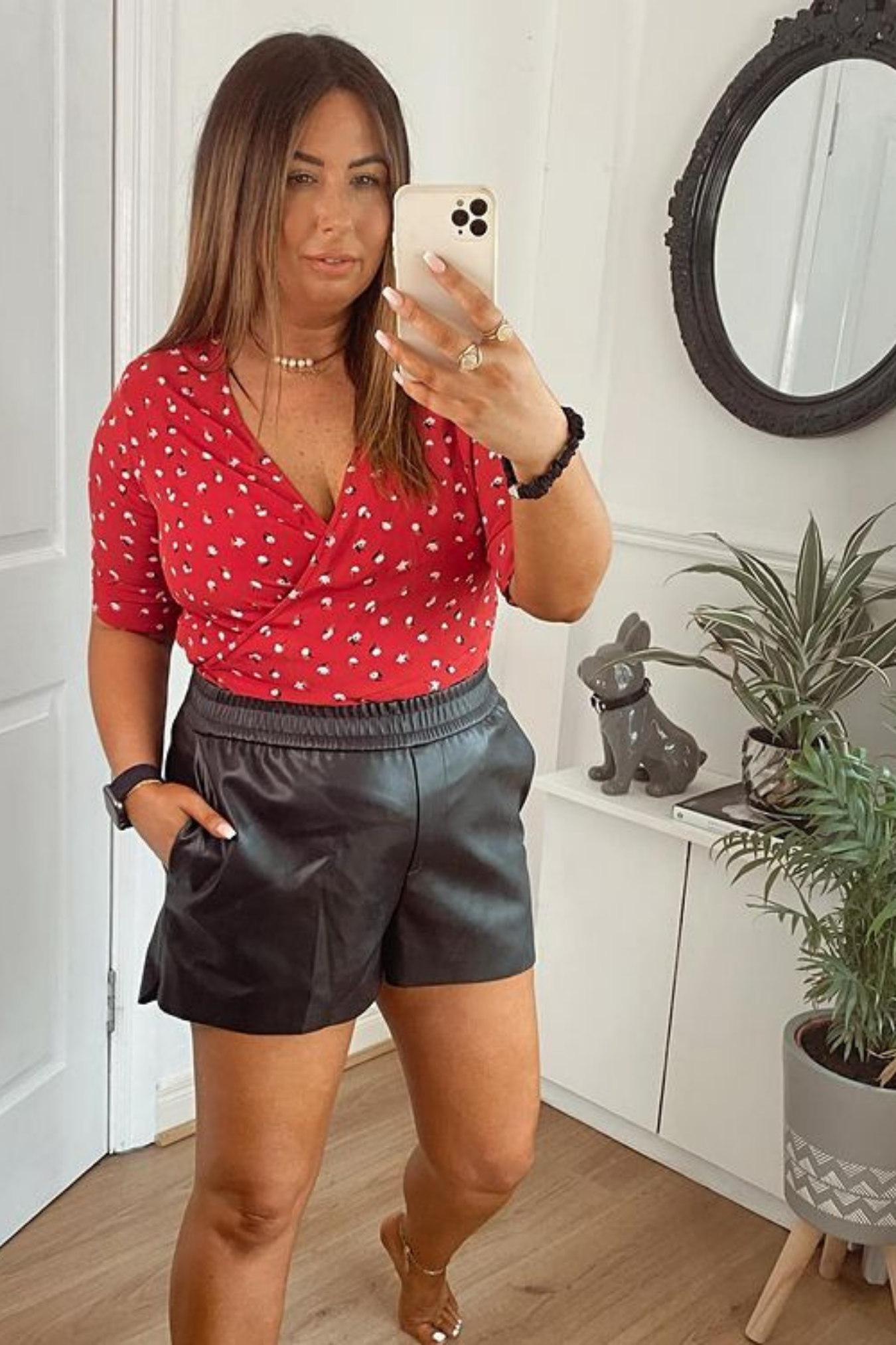 Wendy - Wrap Top - Red