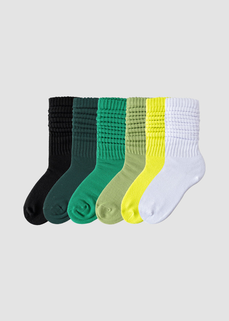 Cozy Ribbed Slouch Crew Socks