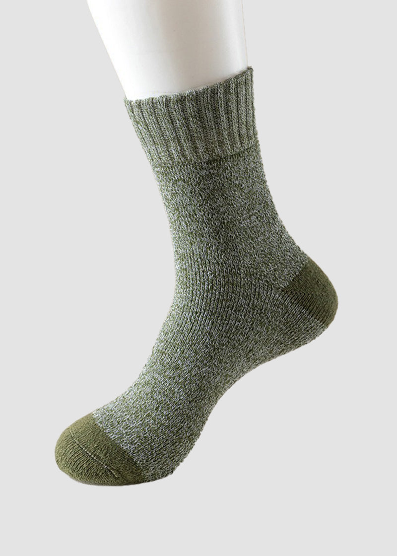 Men's Thermal Terry Loop Socks - 5 Pairs
