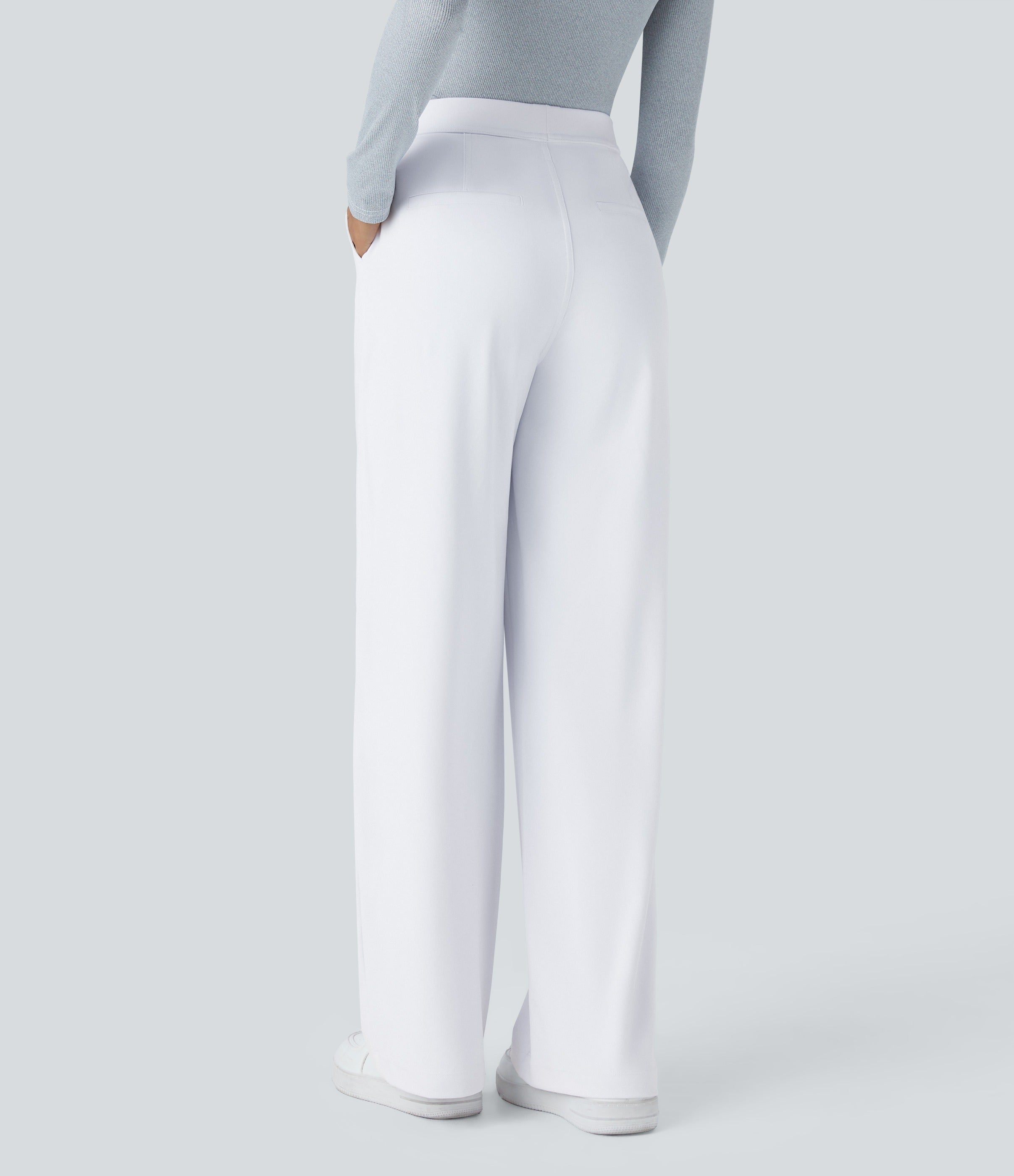 2026🔥 FlexTM High Waisted Pocket Straight Leg Work Pants