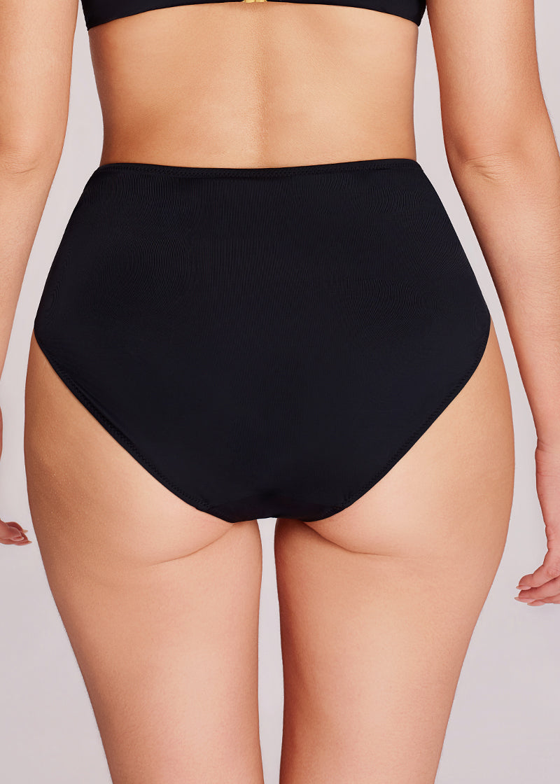 High-Waisted Ruched Tummy Control Bikini Set
