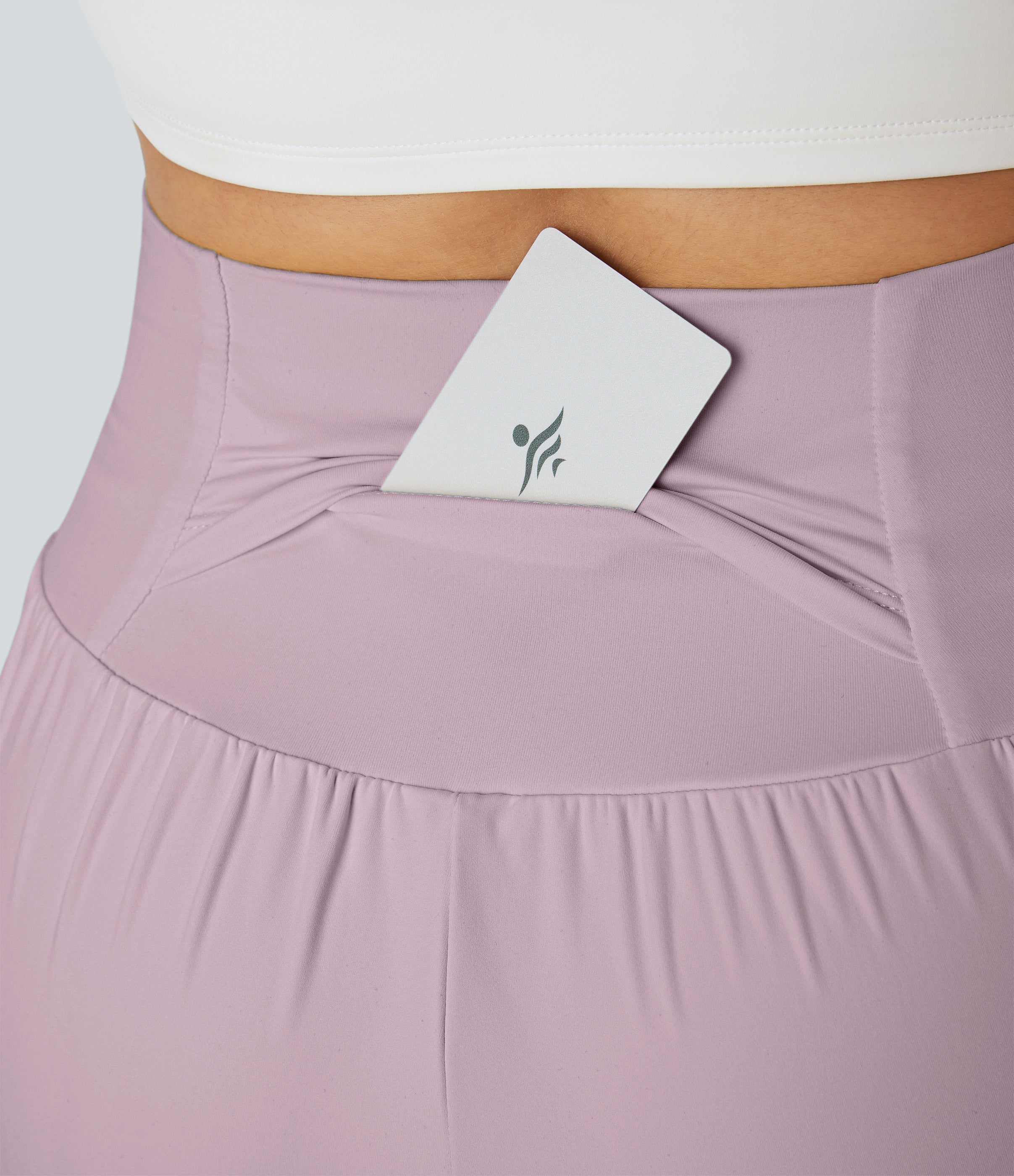2026🔥UK Super High Waisted Back Pocket & Side Hidden Pocket 2-in-1 Yoga Shorts-Pink Purple