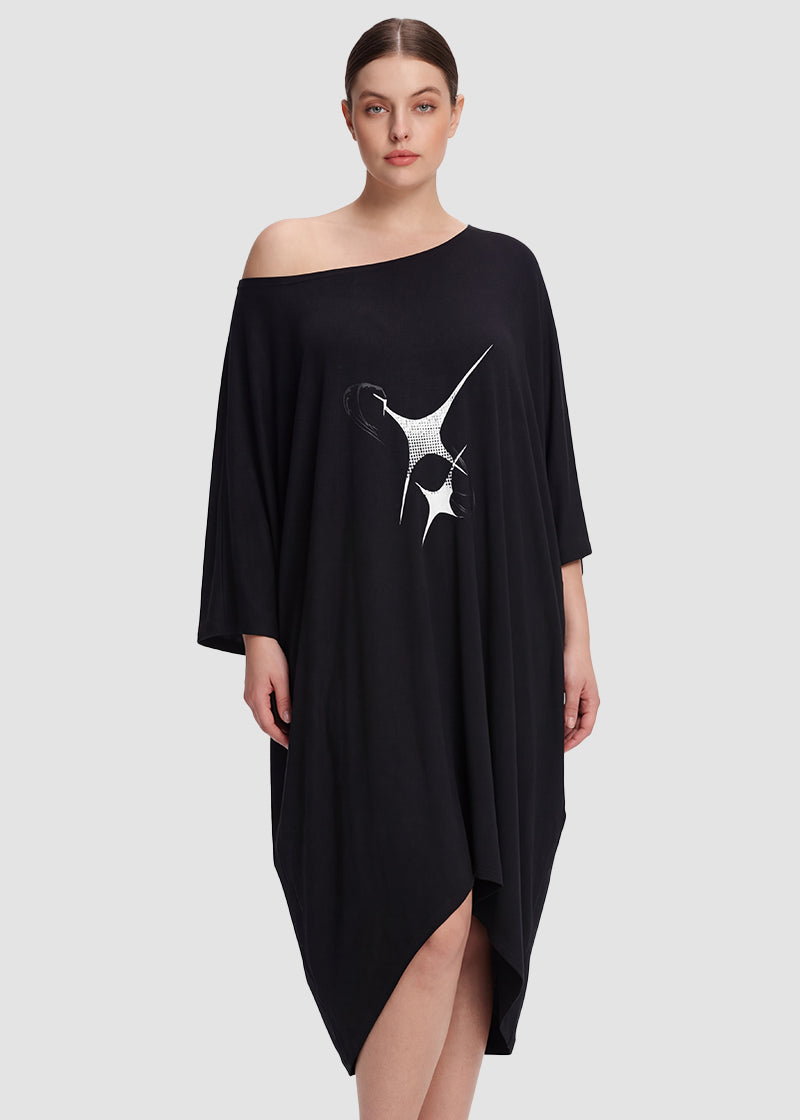 Plus Size Ultra-Soft Oversized Shirt Sleepwear with Pockets