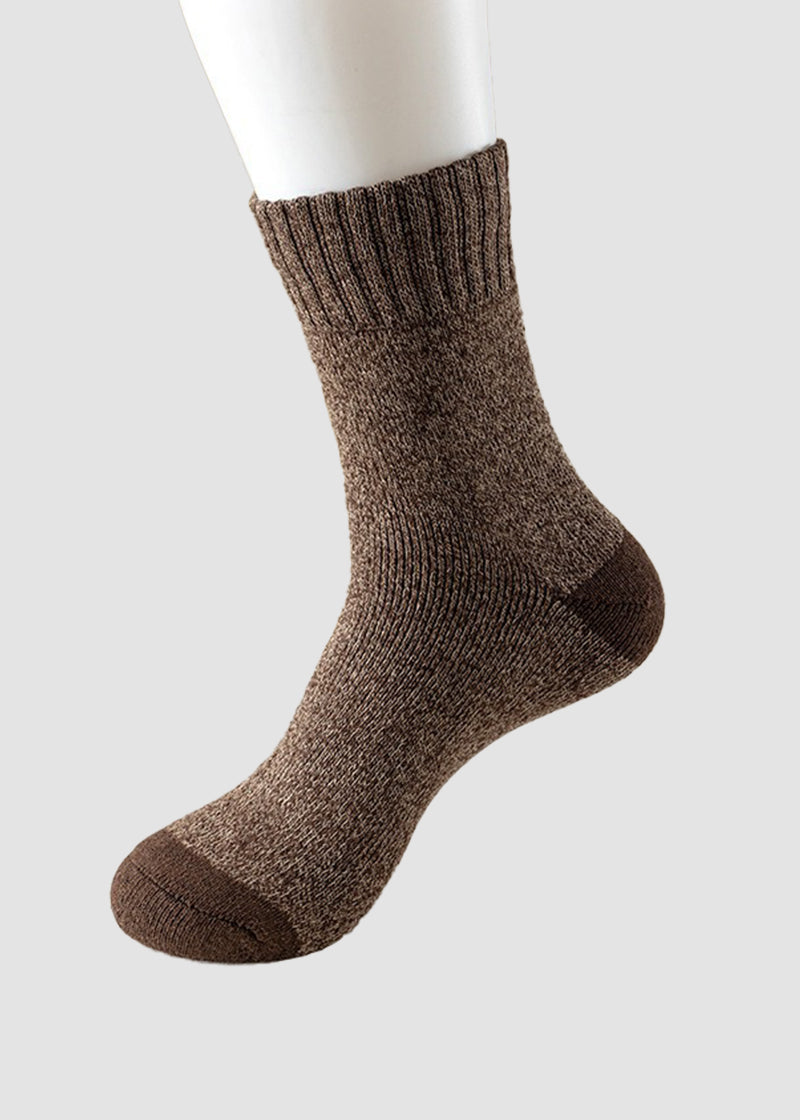 Men's Thermal Terry Loop Socks - 5 Pairs