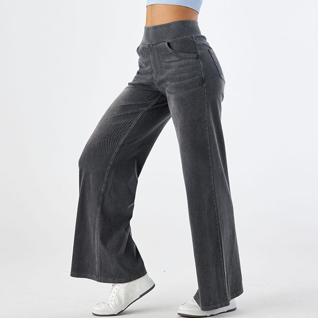 2026🔥 FlexTM High Waisted Pocket Straight Leg Work Pants