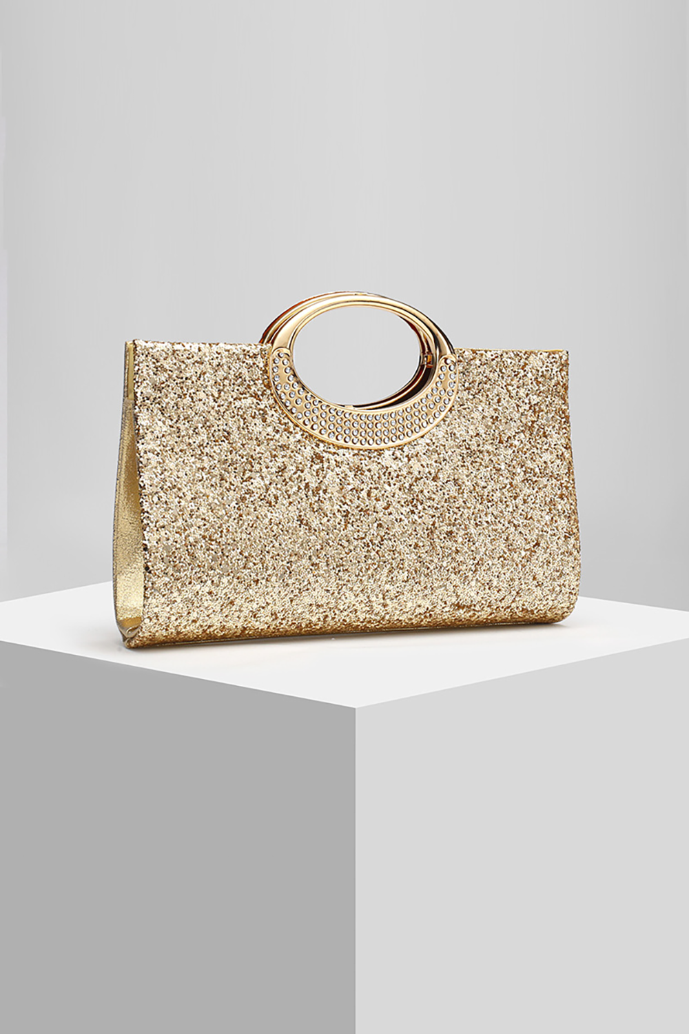Rhinestoned Sparkling Sequins Party Handbag Chain Shoulder Bag