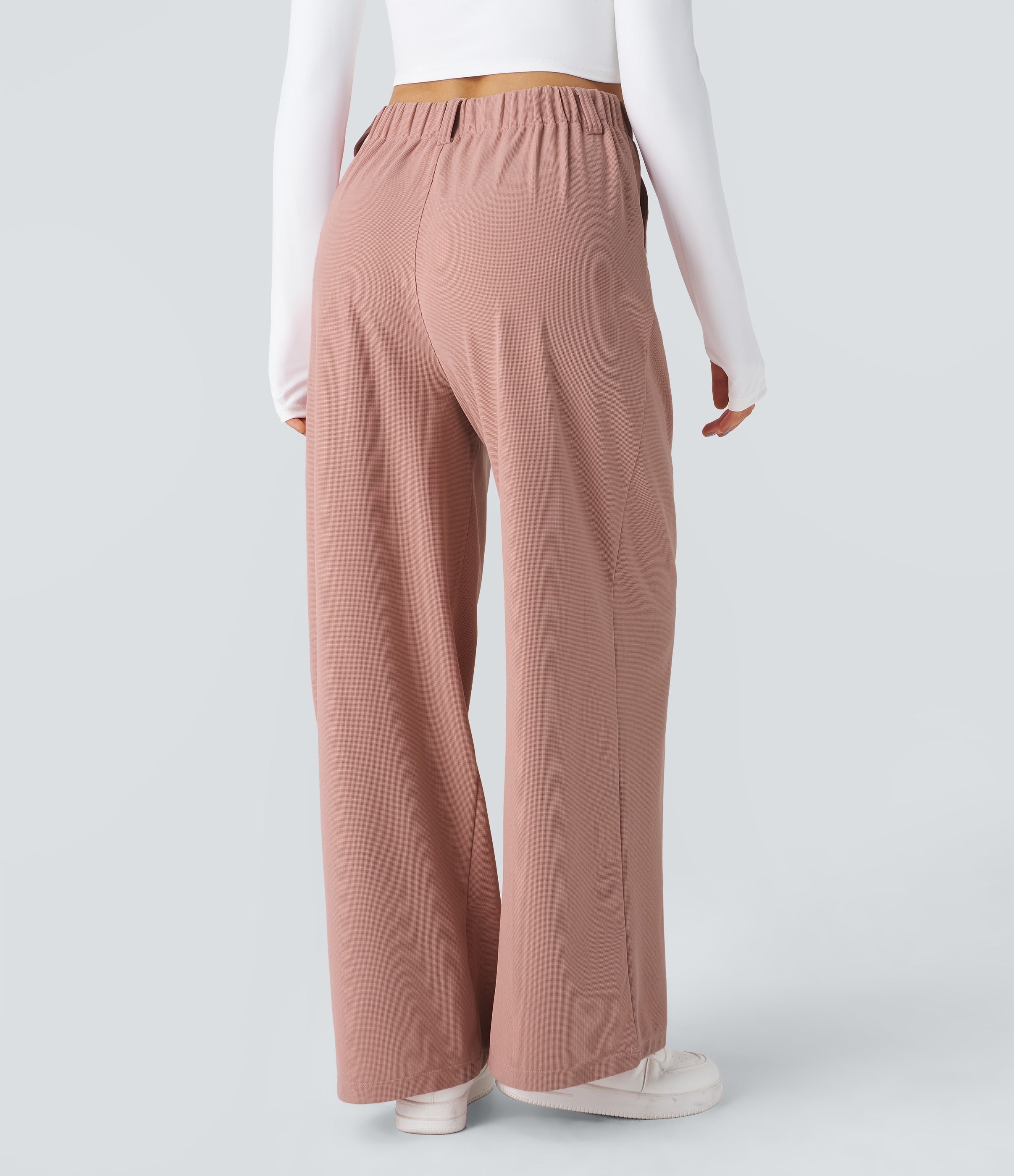 2026🔥 FlexTM High Waisted Pocket Straight Leg Work Pants