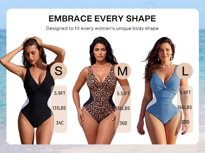 [Run One Size Smaller] Hourglass™ Twist Front Tummy Control One-Piece Swimsuit