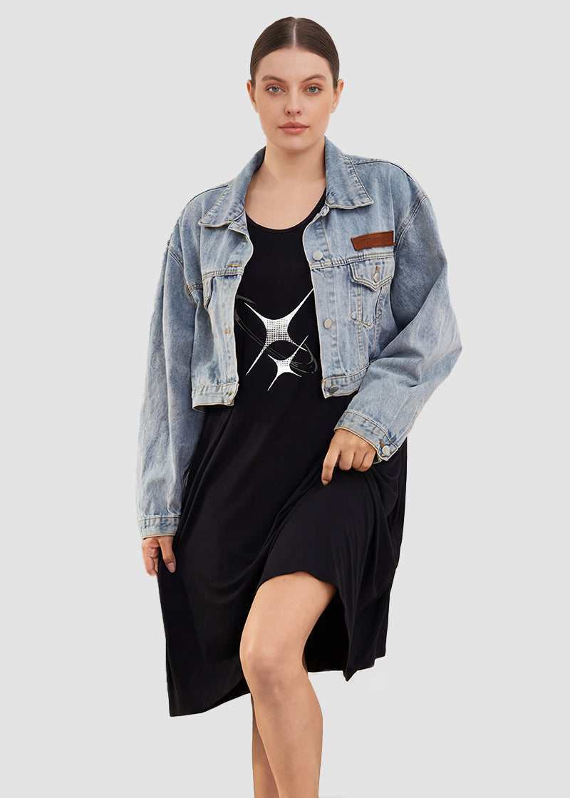 Plus Size Ultra-Soft Oversized Shirt Sleepwear with Pockets