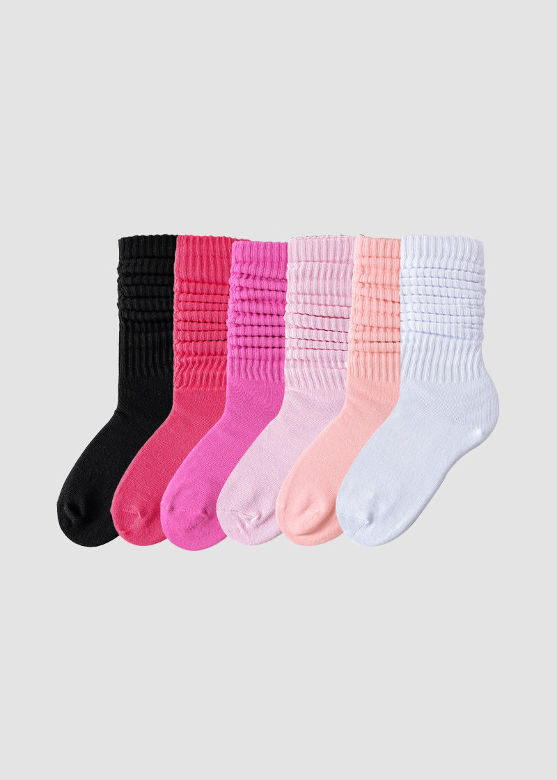 Cozy Ribbed Slouch Crew Socks