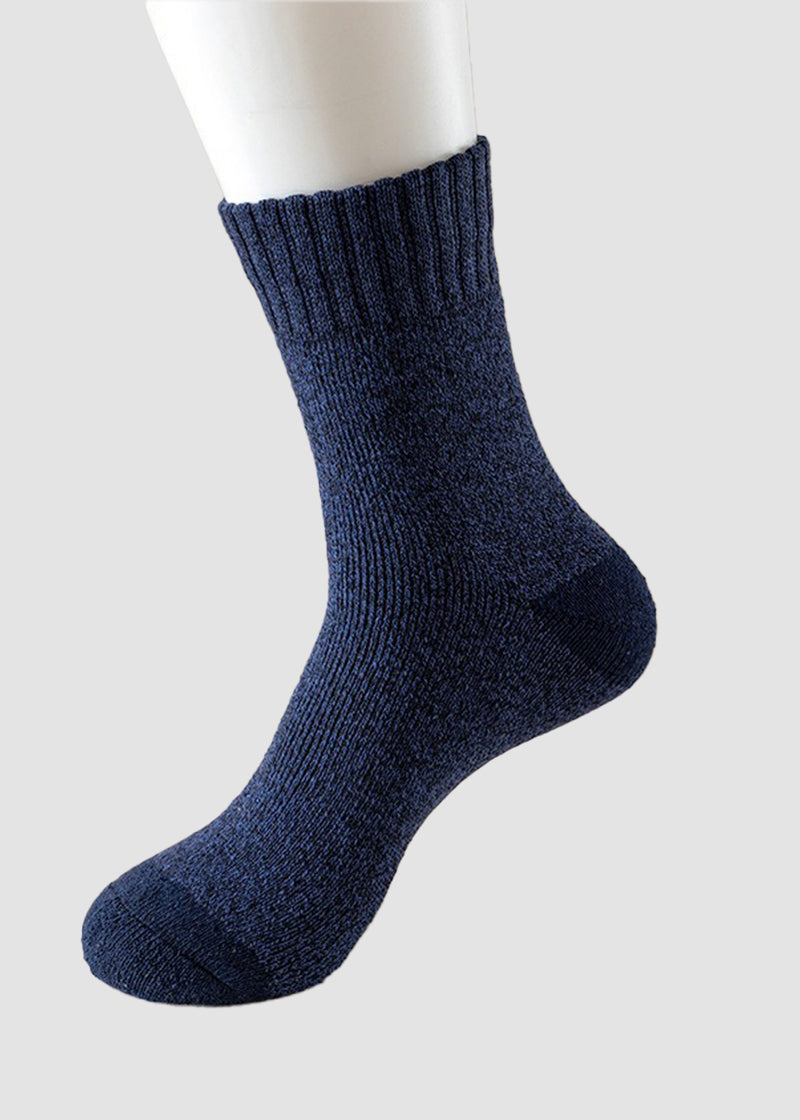 Men's Thermal Terry Loop Socks - 5 Pairs