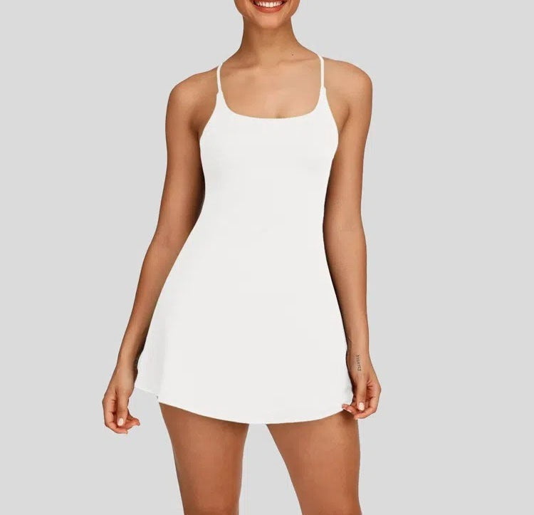 2026 🔥Flash Sale⚡ Softlyzero Plush Backless Active Dress-Easy Peezy