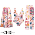 Ocean Love Pink Sea Life One-Piece Swimsuit&Skirt&Pants