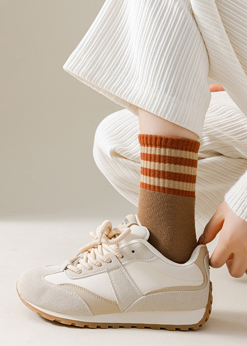Cozy Plush Loop Lining Crew Socks