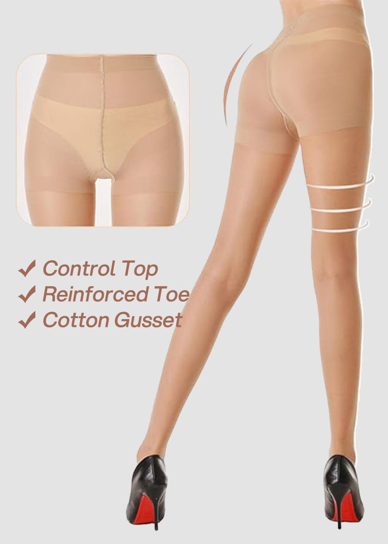 40D Run-Resistant Sheer Tights