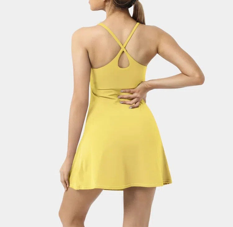 2026 🔥Flash Sale⚡ Softlyzero Plush Backless Active Dress-Easy Peezy
