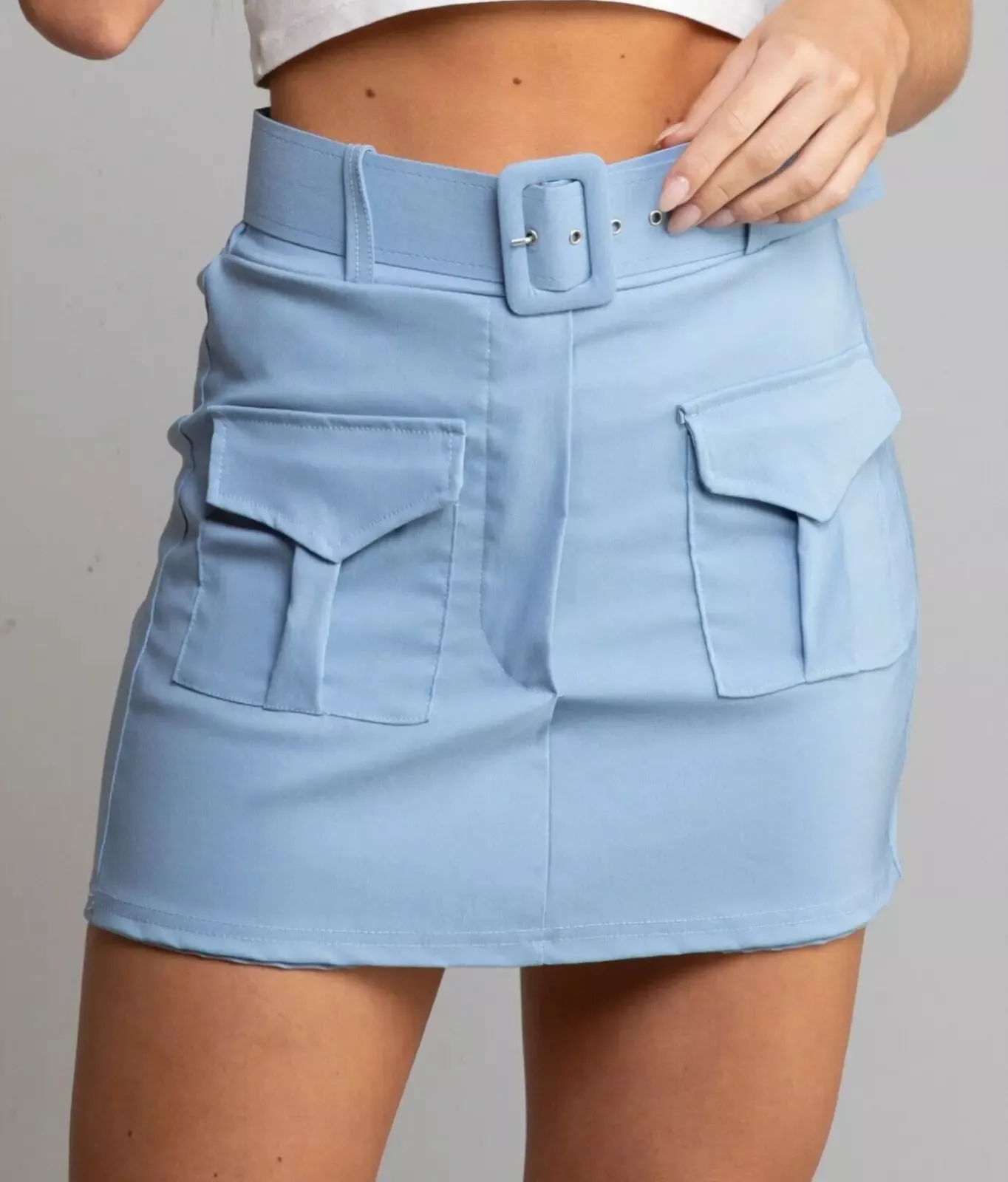 Cargo Skirt for Women 2026 High Waisted Mini Skirts Trendy Y2K Girls Summer Casual Belted Shorts with Pockets